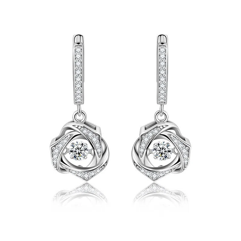 Jibofan Beating Heart Earrings