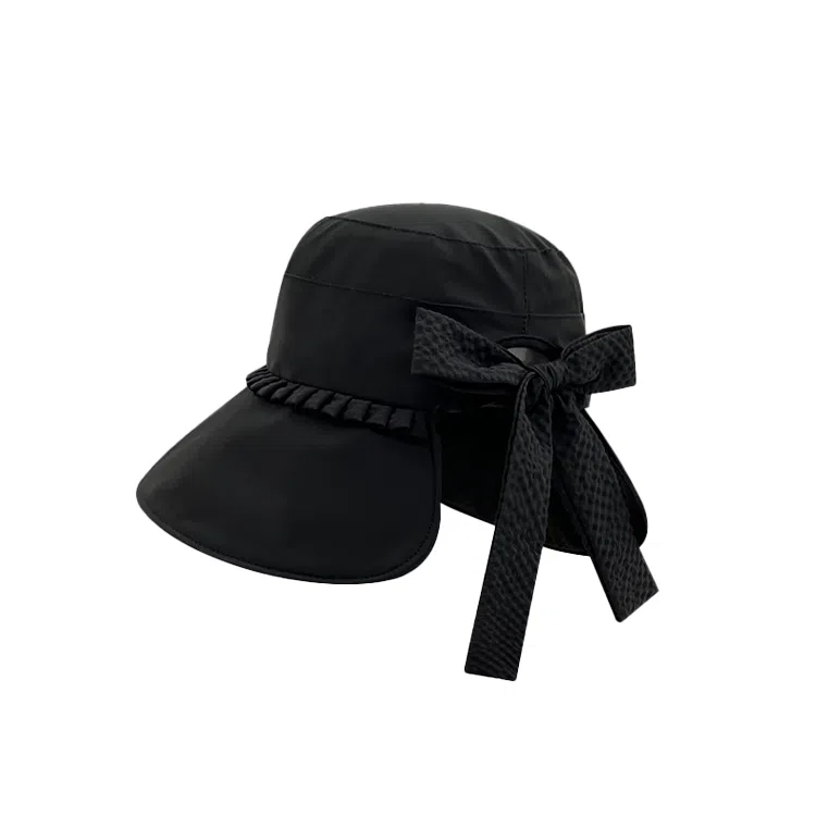 雅鹿优选 简约纯色轻奢感度假小香风夏季大檐显脸小遮阳时尚休闲 聚酯纤维 渔夫帽 女款