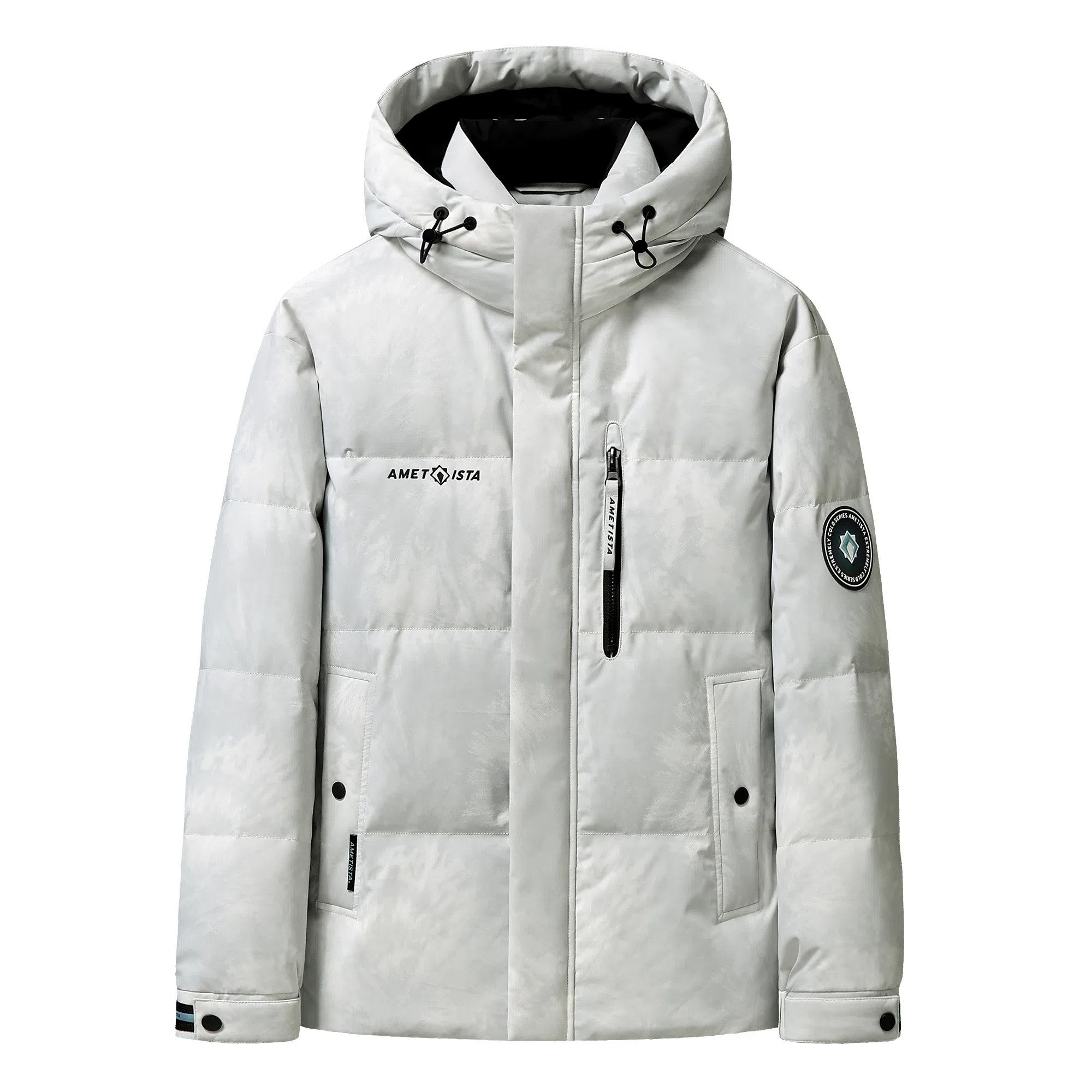 鸭鸭 紫钻系列 中青年时尚韩版潮流百搭短款连帽外套户外运动防风保暖休闲面包羽绒服 男女同款