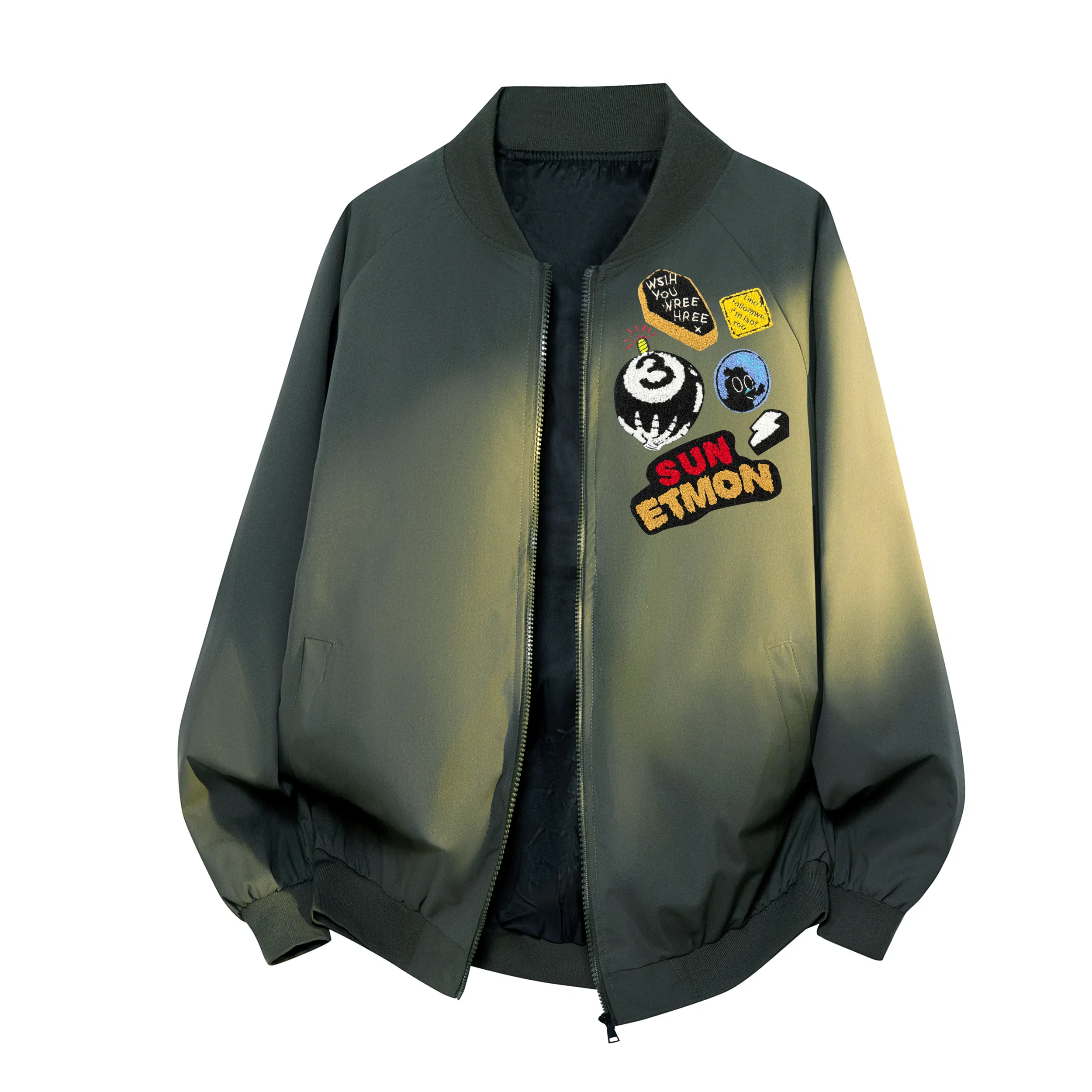 SUNSETMONENT Cleanfit Bomber Jacket