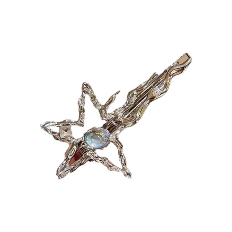 沂茹 月光液态星星清冷感前额 合金 发夹 女款