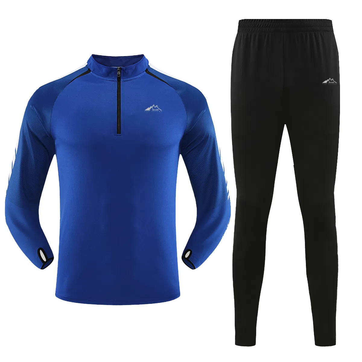 Saiki Patchwork Half-Zip Set