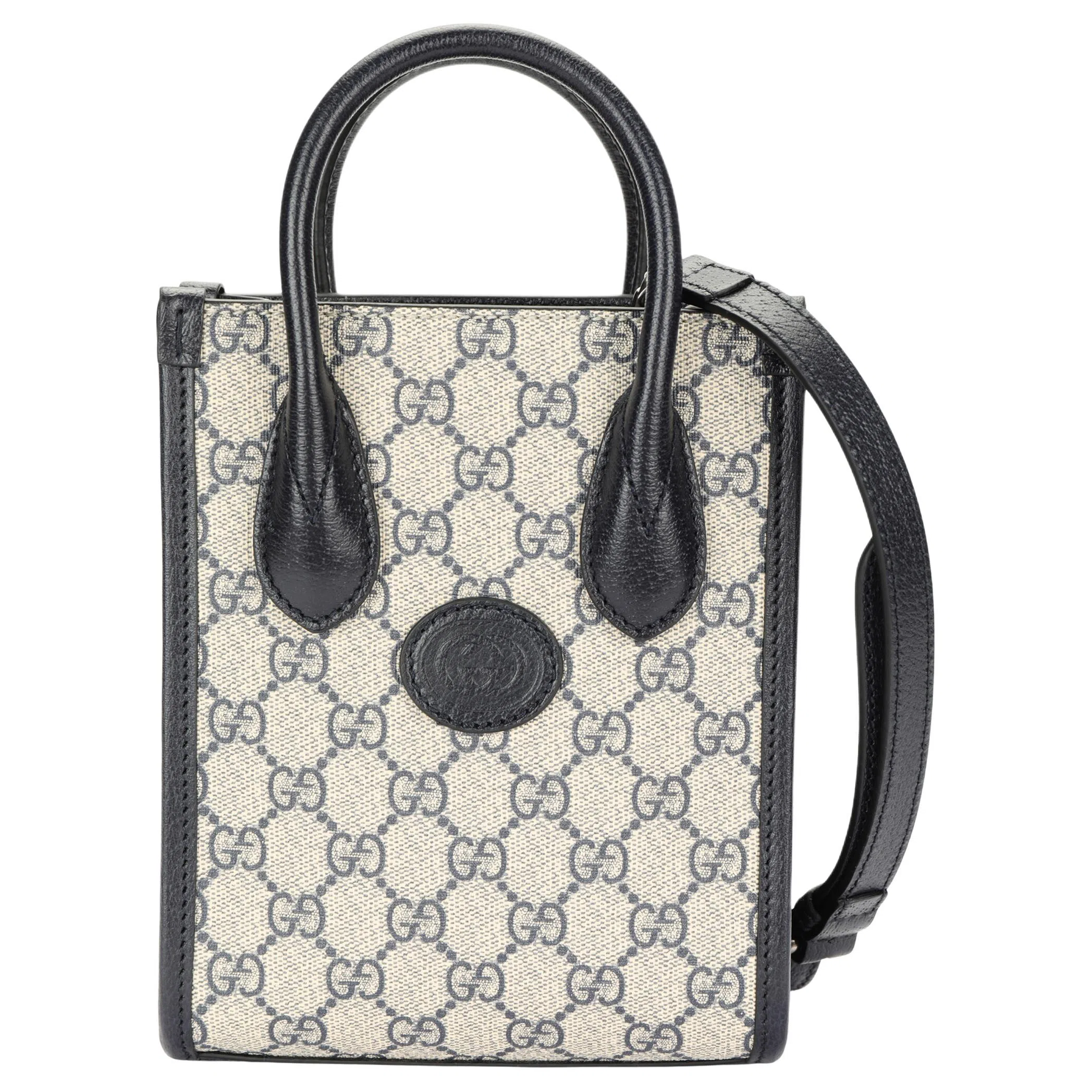 Gucci Tote Bag Blue/Beige