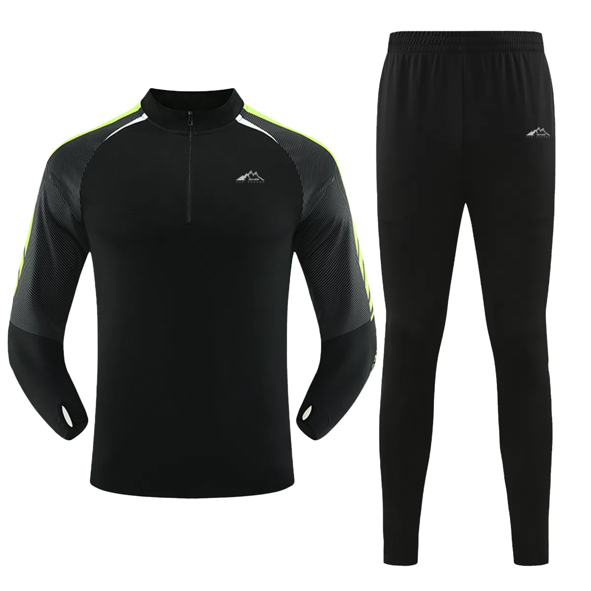 Saiki Patchwork Half-Zip Set