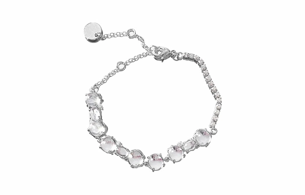 牧言 月光女神 冷淡风轻奢气质小众浪漫高级感 甜美闪耀在逃公主百搭日常通勤手饰 恋爱告白 琉璃 手链 女款