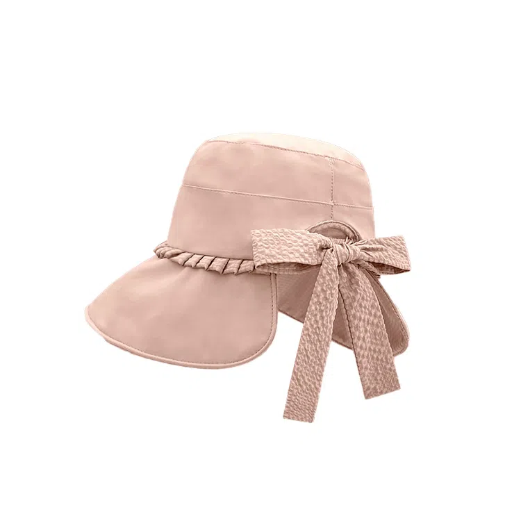 雅鹿优选 简约纯色轻奢感度假小香风夏季大檐显脸小遮阳时尚休闲 聚酯纤维 渔夫帽 女款