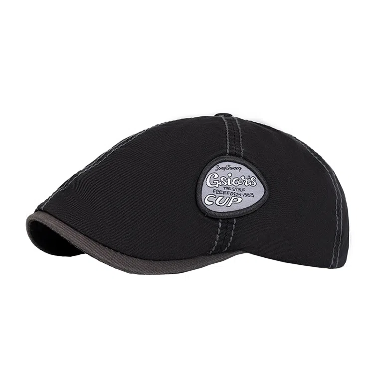 雅鹿优选 美式复古小众设计大头围前进帽休闲出行百搭文艺潮流 棉 贝雷帽 男女同款情侣款