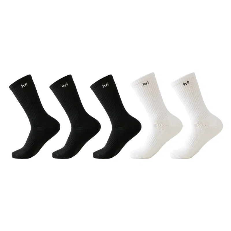MIIOW 10A Antibacterial Socks Black White