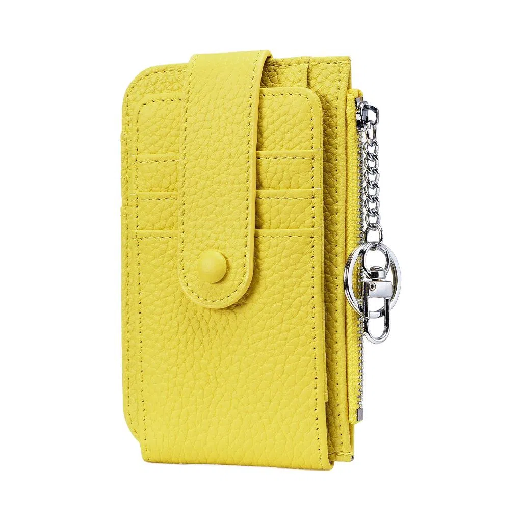 掐尖 小众设计多卡位纯色 头层牛皮 卡包 常规 男女同款情侣款 多色