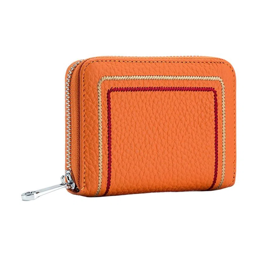 掐尖 多卡位卡片简约软皮零钱包硬币 头层牛皮 卡包 常规 女款 多色