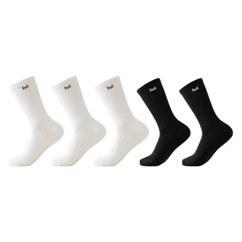MIIOW 10A Antibacterial Socks Black White