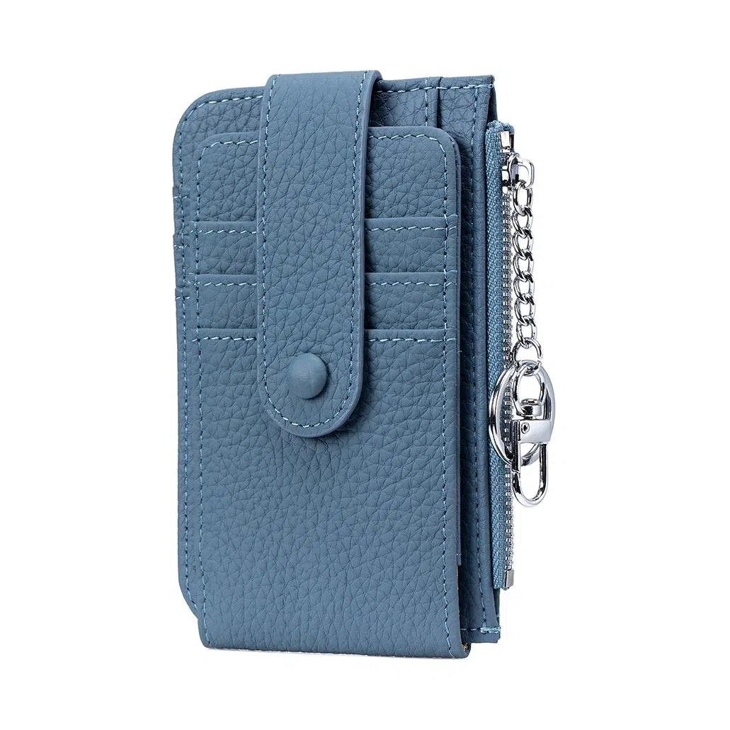 掐尖 小众设计多卡位纯色 头层牛皮 卡包 常规 男女同款情侣款 多色