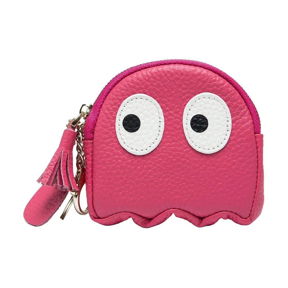 掐尖 创意卡通可爱拉链钱袋真皮硬币包小众设计软皮钥匙包卡包 头层牛皮 零钱包 女款 多色