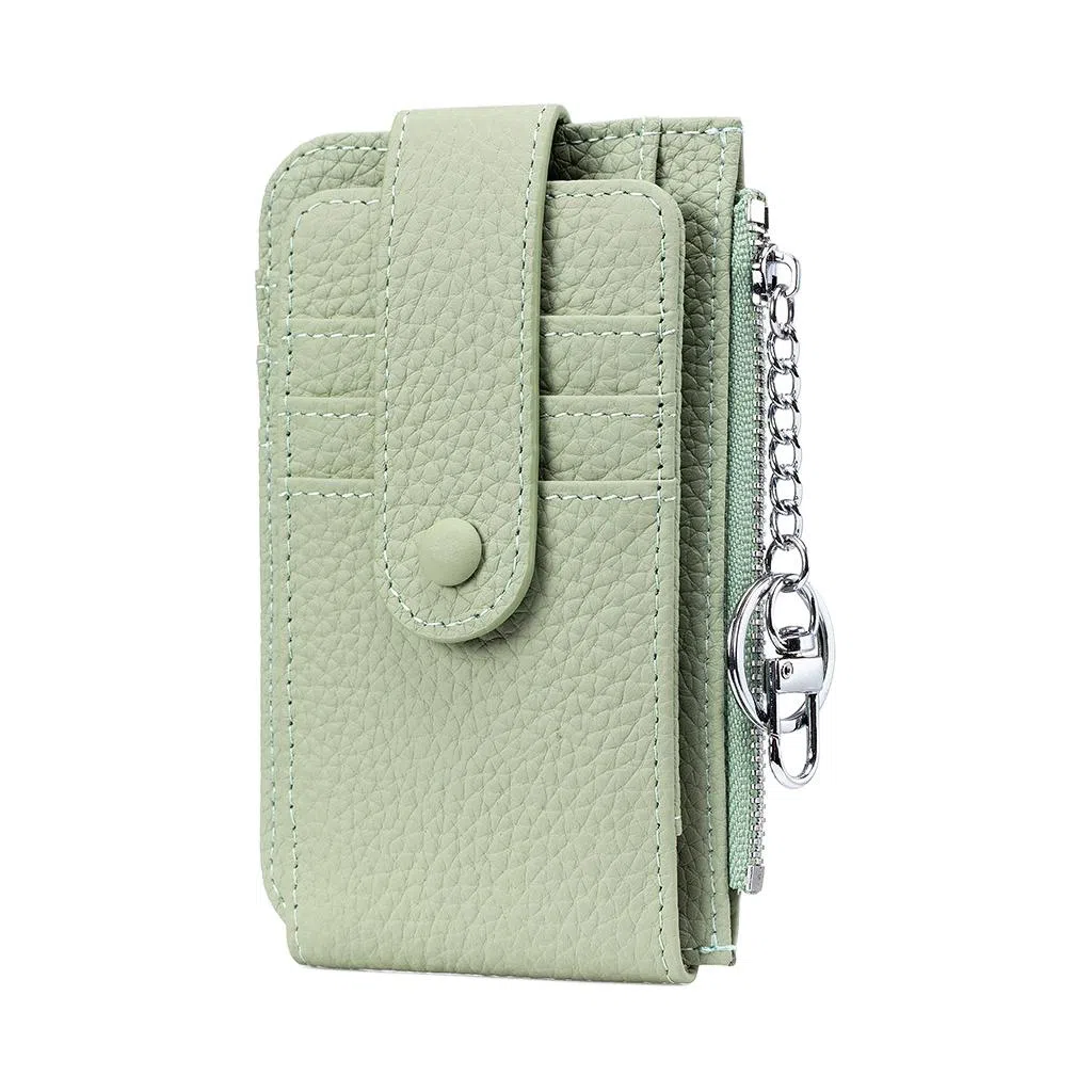 掐尖 小众设计多卡位纯色 头层牛皮 卡包 常规 男女同款情侣款 多色