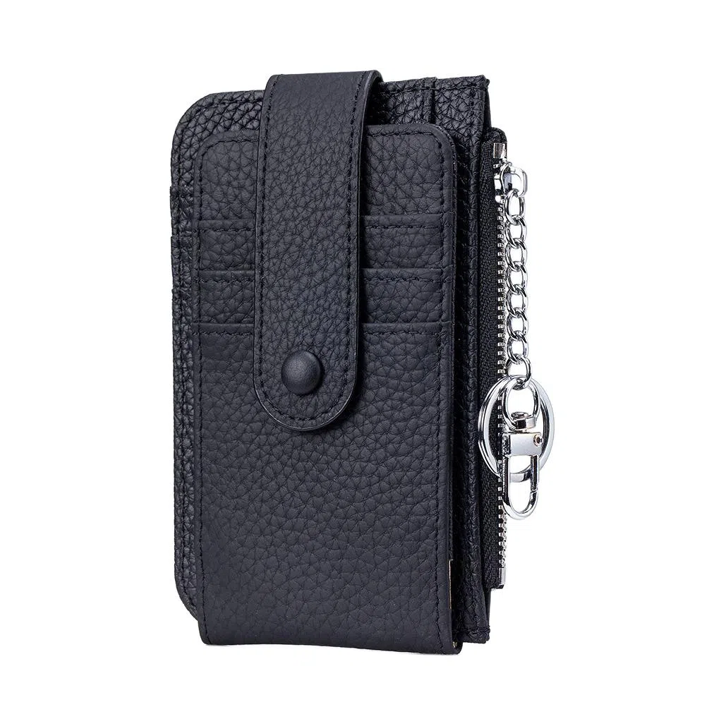 掐尖 小众设计多卡位纯色 头层牛皮 卡包 常规 男女同款情侣款 多色