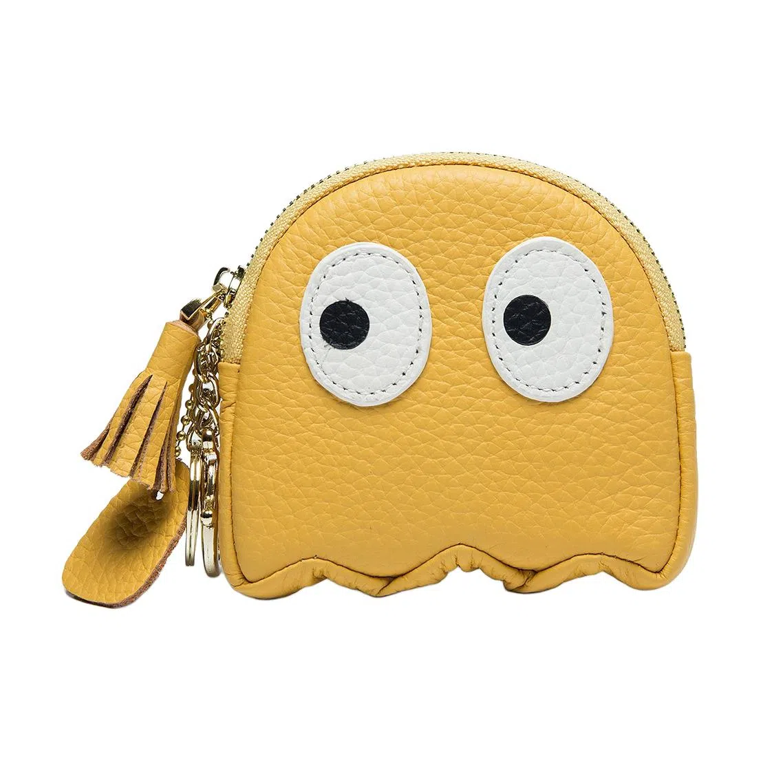 掐尖 创意卡通可爱拉链钱袋真皮硬币包小众设计软皮钥匙包卡包 头层牛皮 零钱包 女款 多色