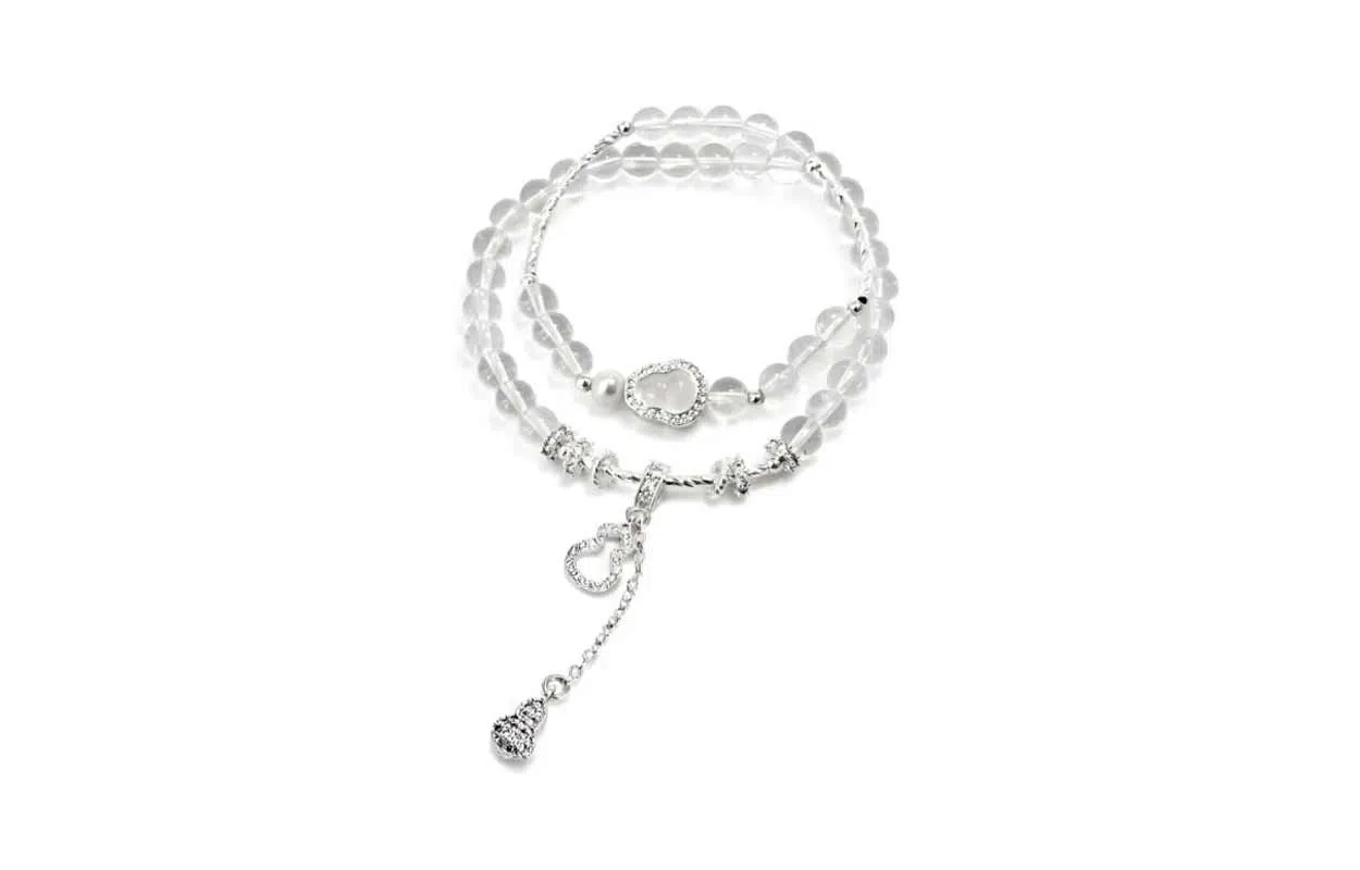 百利金 招财福禄 吉祥纳福顺遂如意国潮复古新中式精致轻奢优雅气质经典百搭小众设计葫芦转运珠手饰#好运 粉水晶 手串 男女同款情侣款