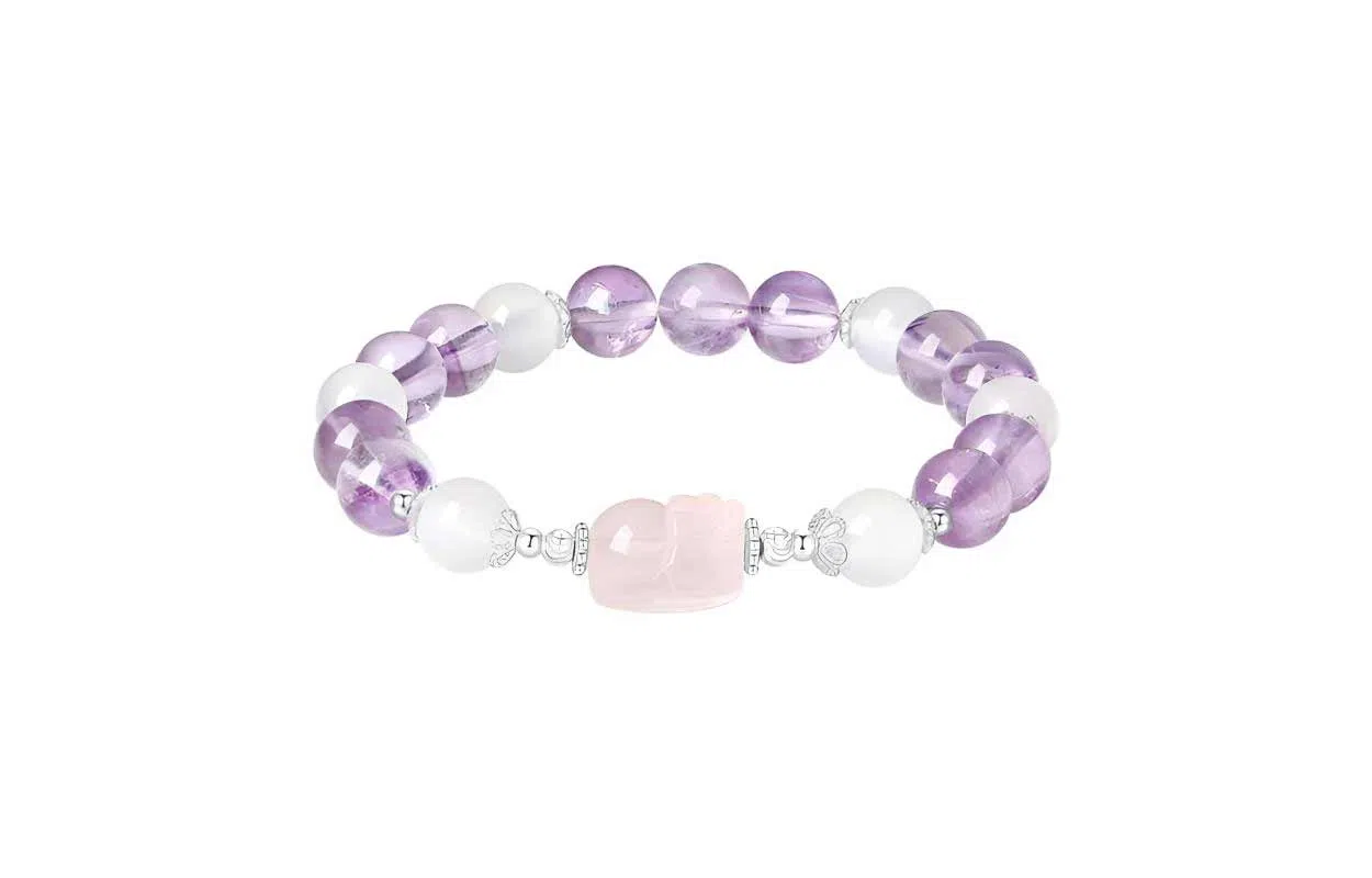 【紫定发财】 百利金 紫气东来 国潮复古新中式平安纳福顺遂如意精致轻奢优雅气质经典百搭转运珠手饰#好运 紫水晶 手串 男女同款情侣款