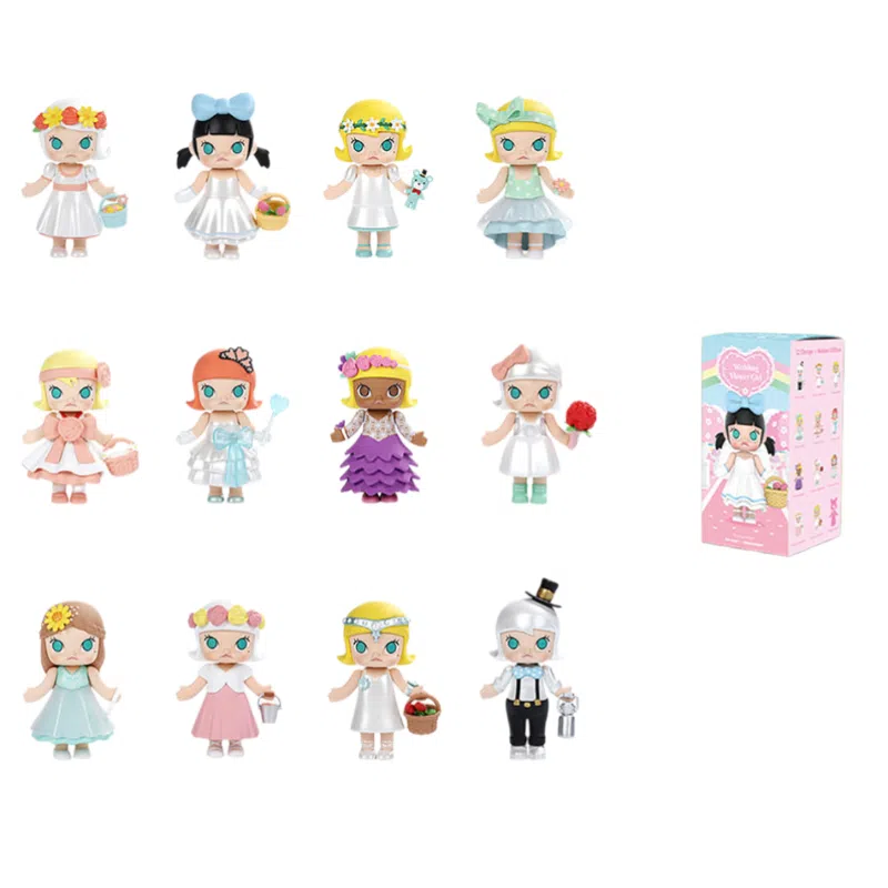 POP MART Molly Wedding Flower Girl Series Hidden Edition January Princess Blind Box