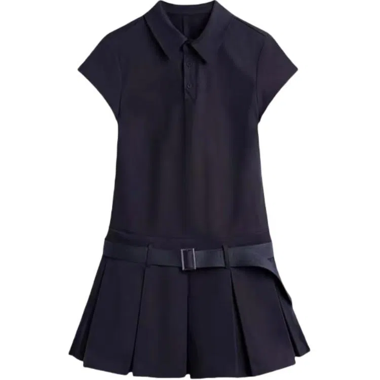 望莱仕 时尚潮流简约百搭短袖连衣裙 女款