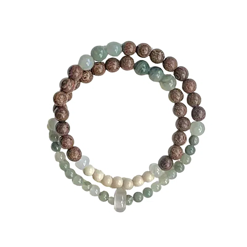 色菲尔 国风重山叠翠双圈跑环 招财吸金静心 新中式文玩简约小众时尚百搭#好运转运 鸡翅木 手串 男女同款情侣款