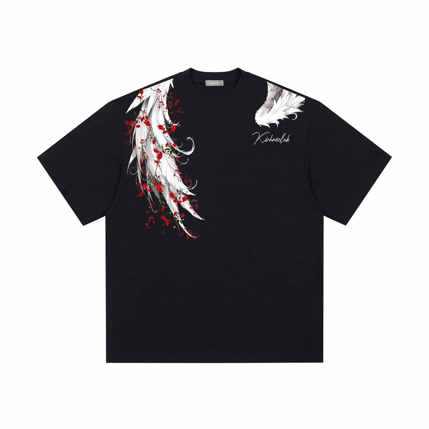 KIRHNE Rose Wings T-Shirt
