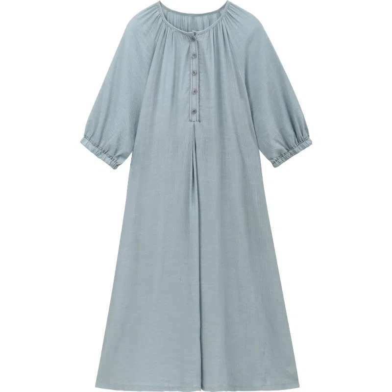 谜秀 显瘦 气质 温柔 舒适长袖连衣裙 女款