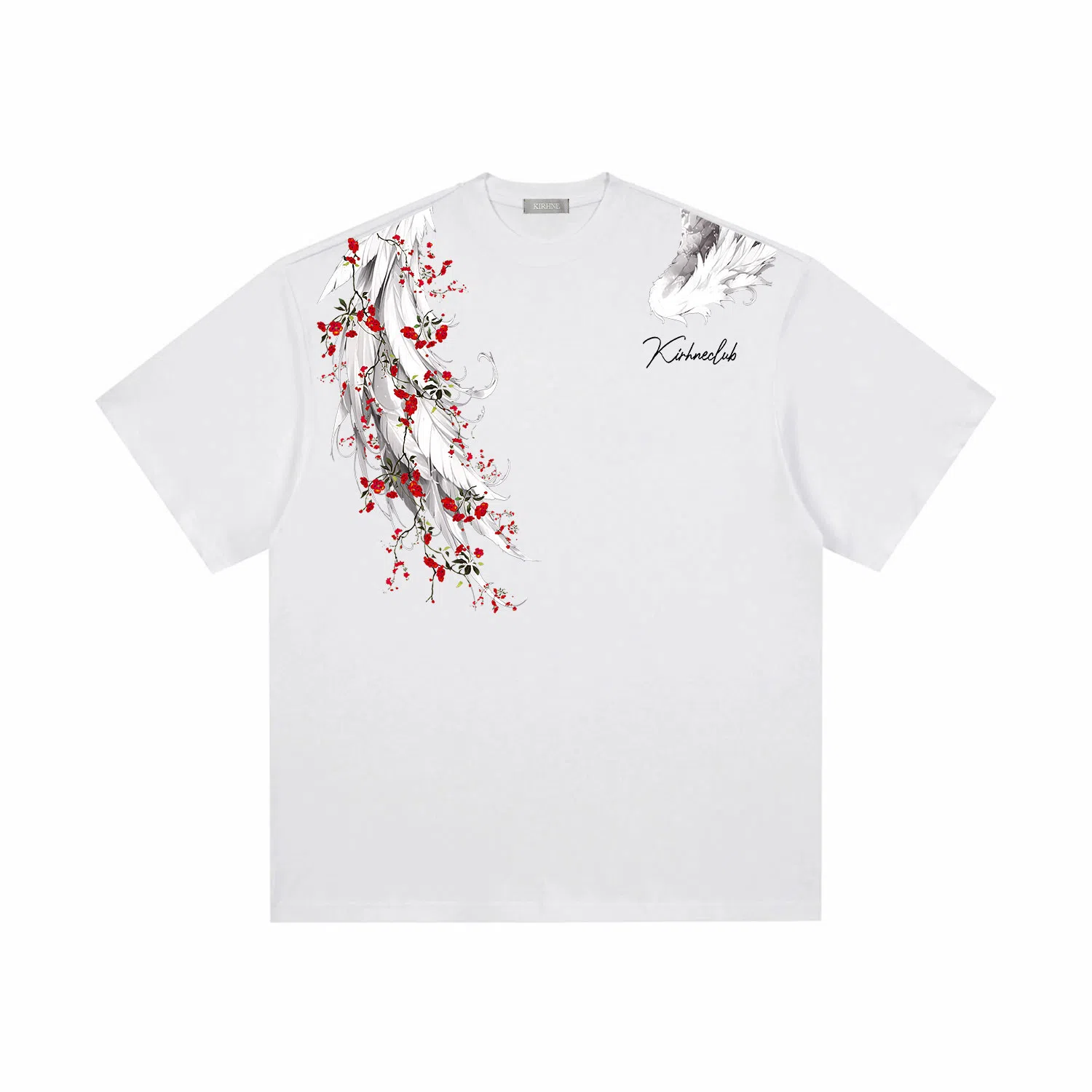 KIRHNE Rose Wings T-Shirt