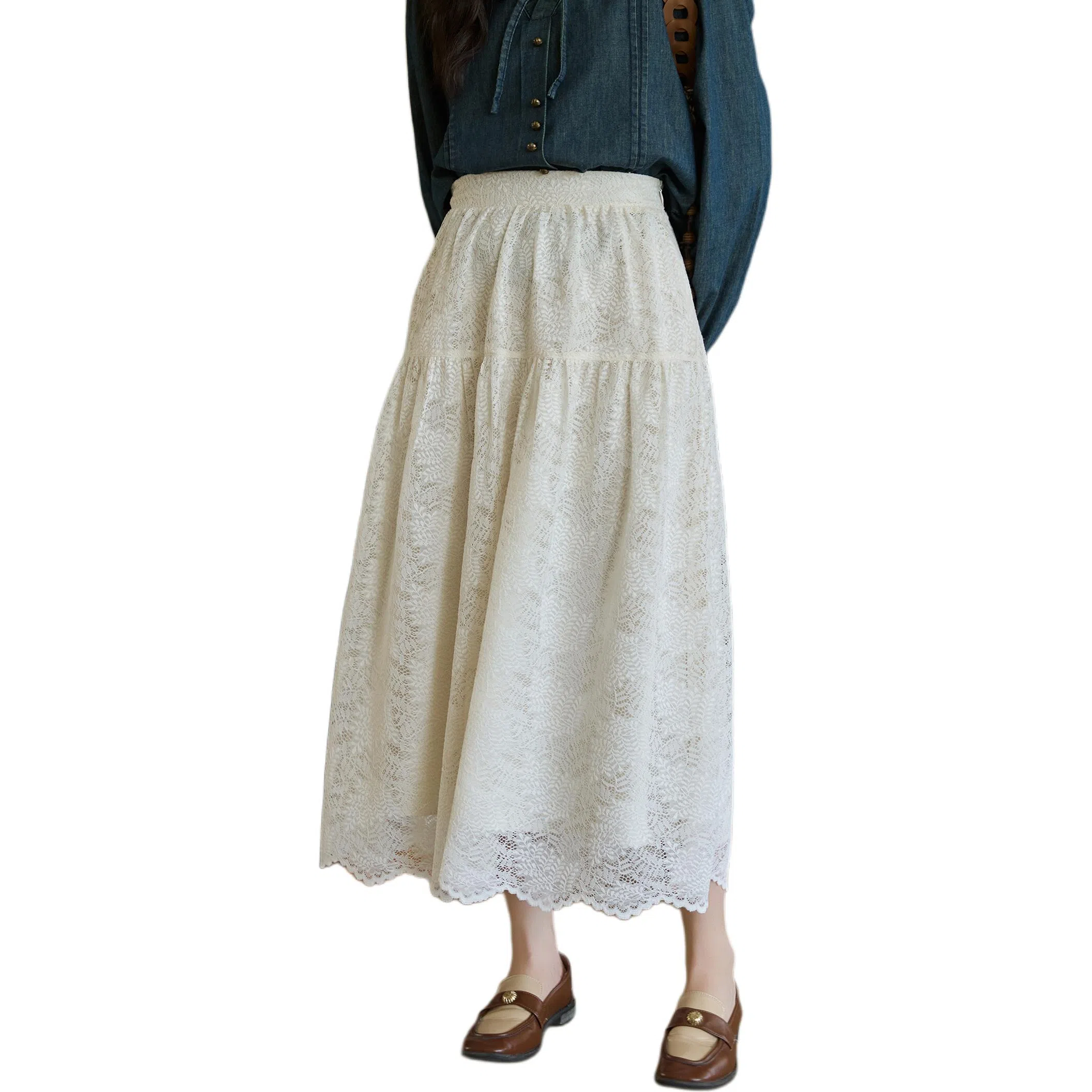 谜秀 温柔 气质 显瘦长裙 女款