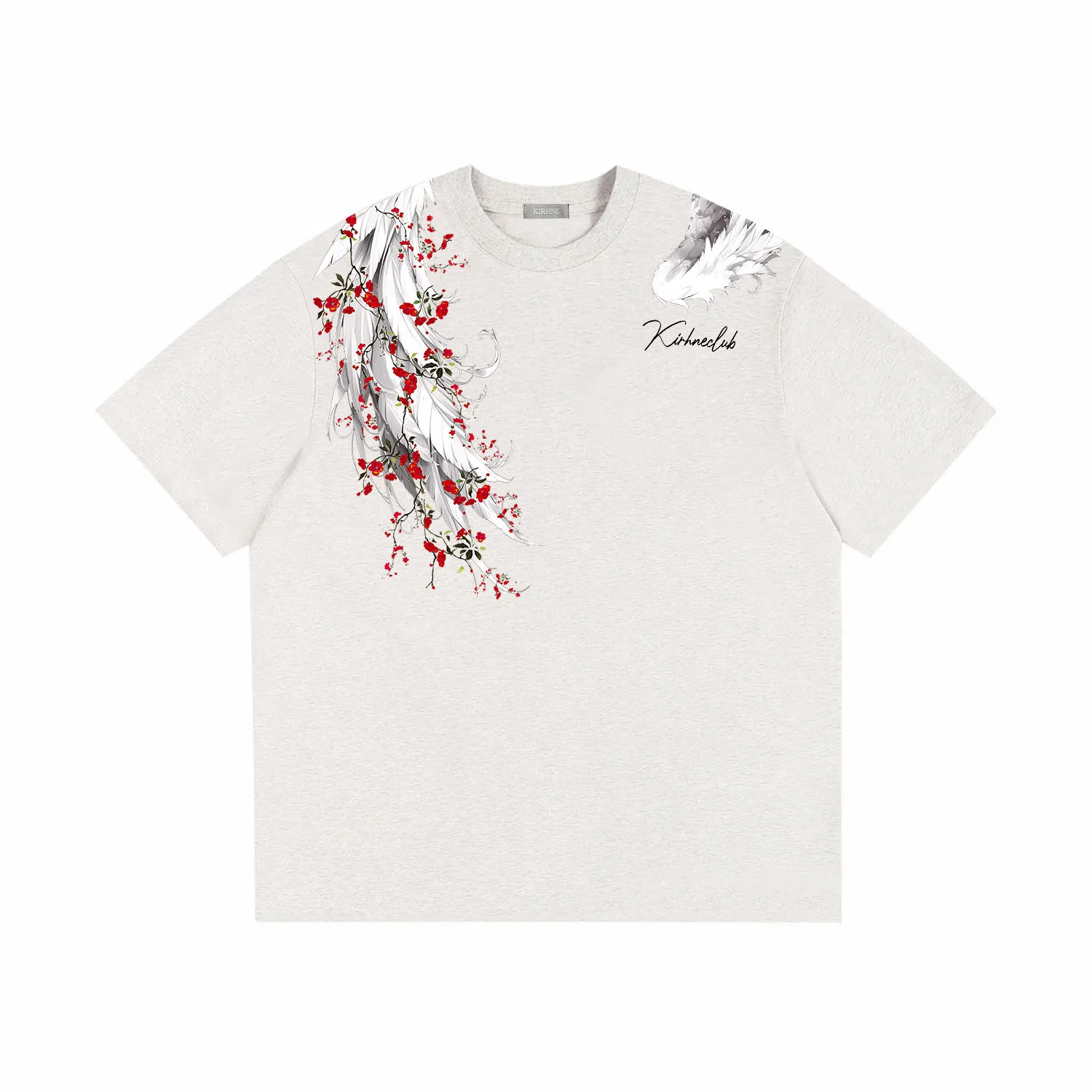 KIRHNE Rose Wings T-Shirt