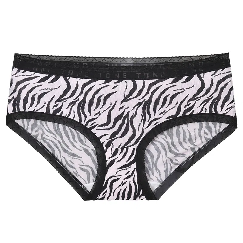 MY BODY Zebra Seamless Mid-Rise Boxer Briefs