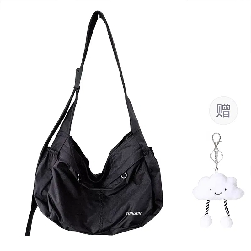 Tonlion Nylon Tote Bag Black