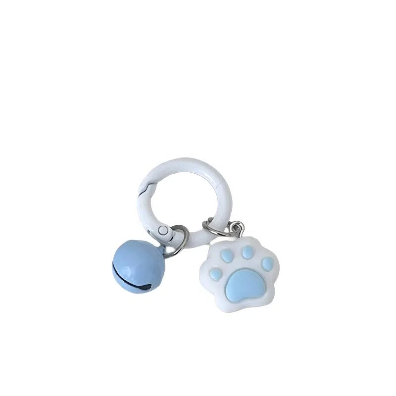 卡莱茵 可爱猫掌铃铛圆环扣软萌猫爪甜美 亚克力 挂件 男女同款情侣款