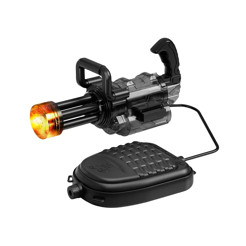 欧洛伊 喷火旋转加特林脉冲电动 大容量黑科技高压蓄力连发 水枪