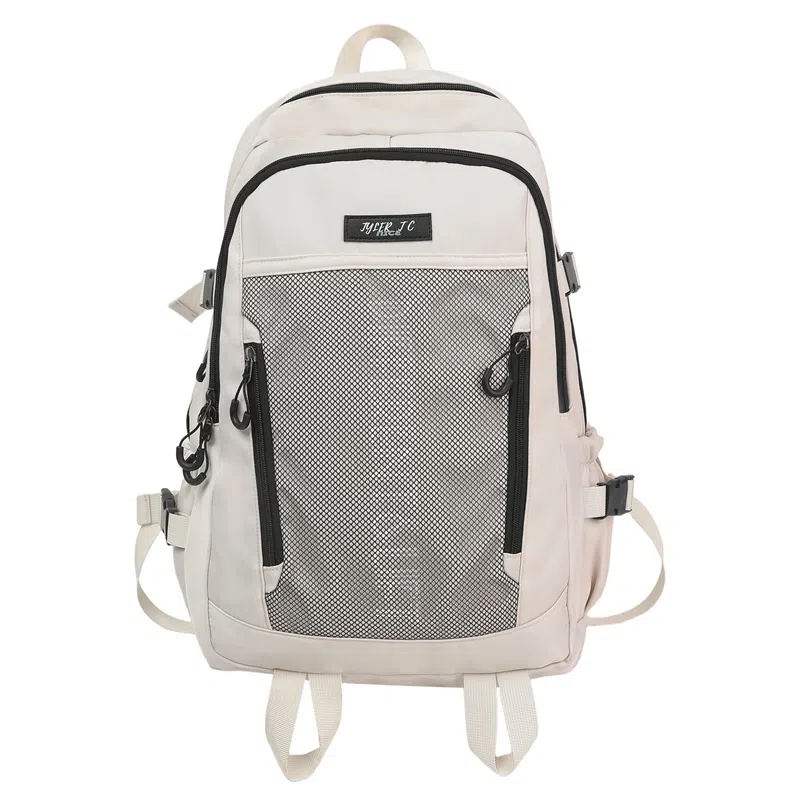 醇龙 大容量休闲百搭轻便 尼龙拼网 双肩包 常规 男女同款情侣款 多色