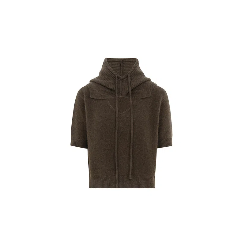 美洋 可拆卸连帽围脖毛衣 女款