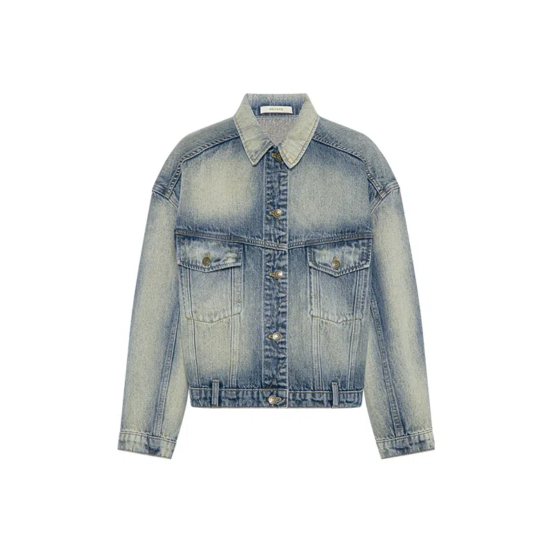 美洋 怀旧滤镜做旧洗水牛仔外套 女款