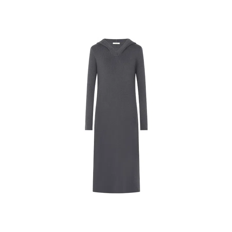 美洋 显瘦连帽针织长袖连衣裙 女款