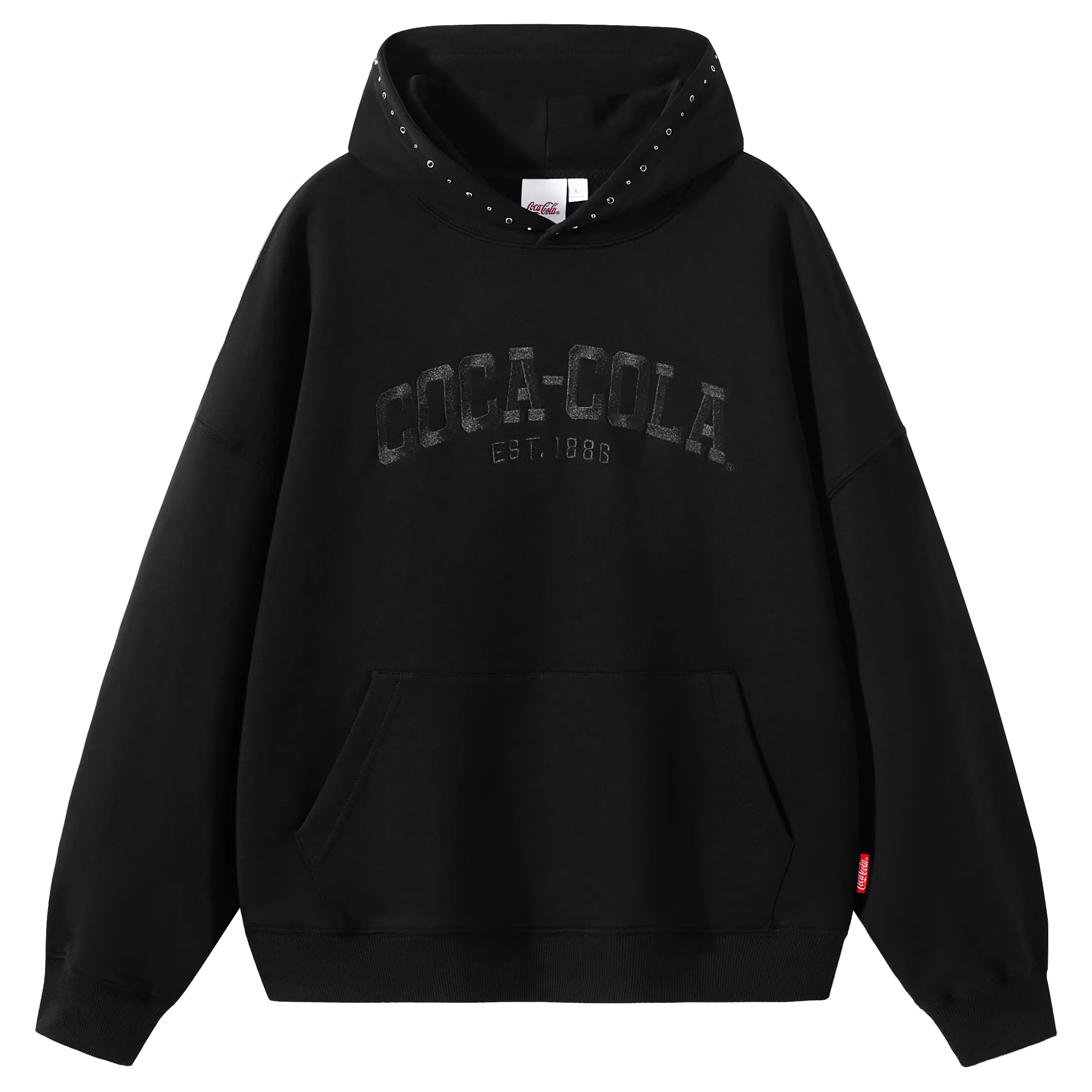 Coca-Cola Logo Embroidered Hoodie