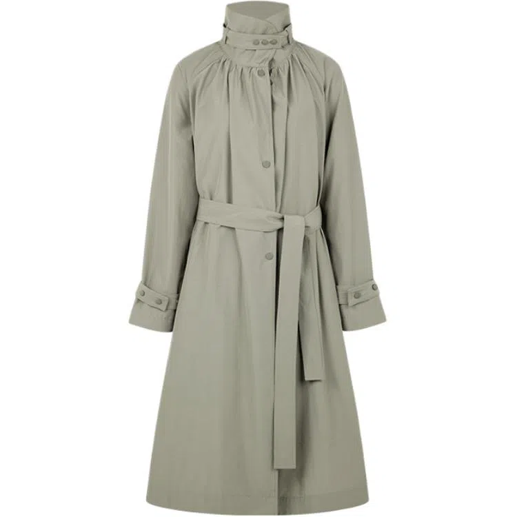 美洋 空气皱感水洗棉外套风衣 女款