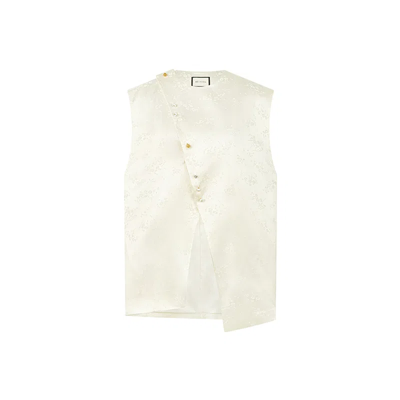 美洋 醋酸缎新中式不规则马甲 女款