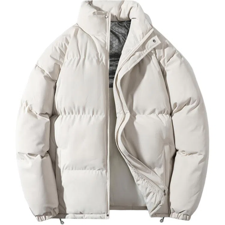 BUSINE 2025 Solid Color Winter Puffer Jacket