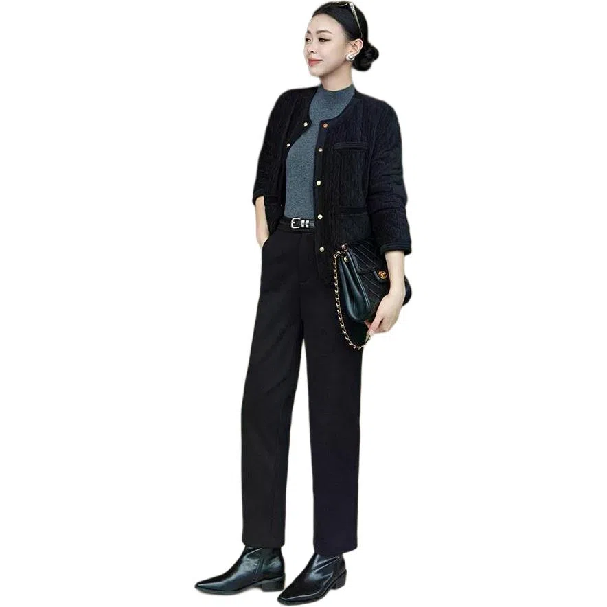 美洋 保暖直筒开叉休闲裤 女款