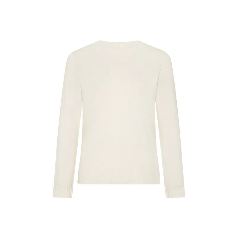 美洋 绵羊毛圆领无缝收花针织衫 女款