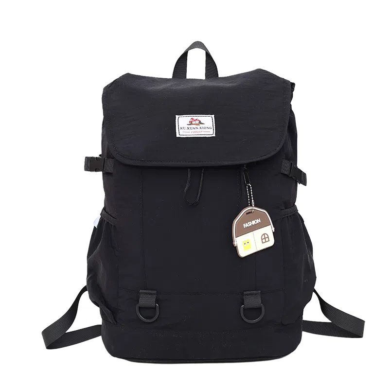 醇龙 休闲撞色大学生轻便大容量书包通勤旅行背包 尼龙 双肩包 男女同款情侣款 多色