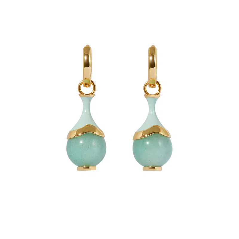 合璧 瓶步青云春瓶#好运 东陵玉 耳饰 男女同款情侣款