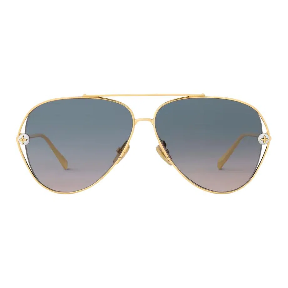 Louis Vuitton Pilot Sunglasses Gold
