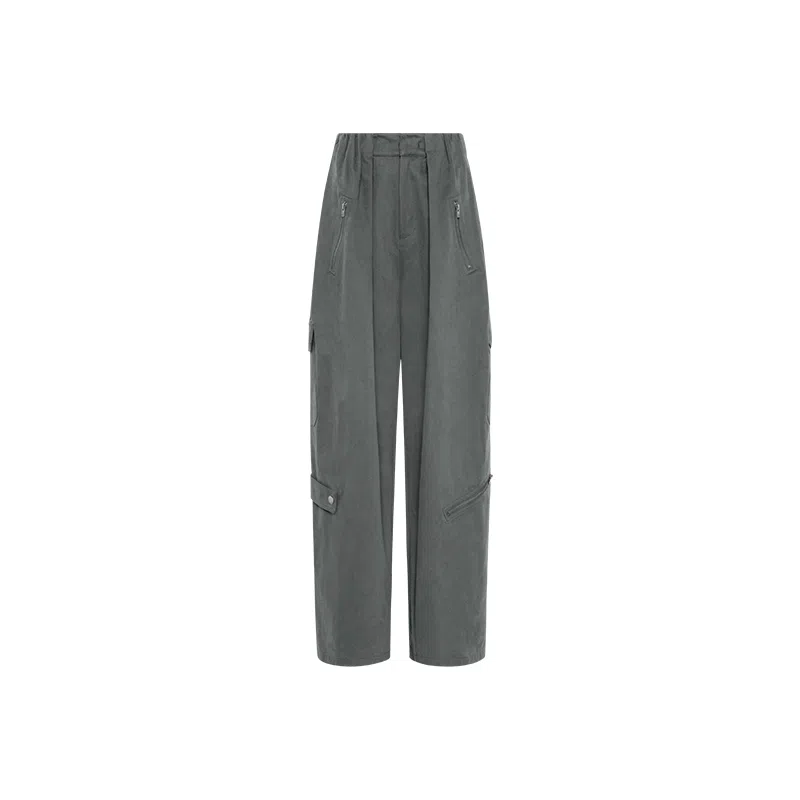 美洋 植物棉怀旧捏褶工装裤 女款