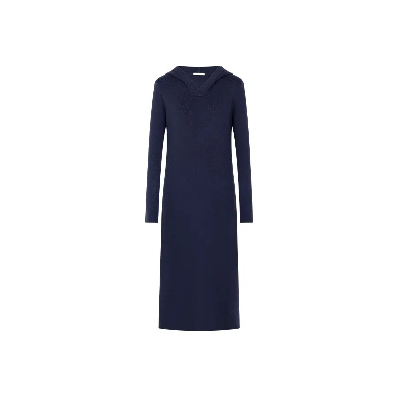 美洋 显瘦连帽针织长袖连衣裙 女款