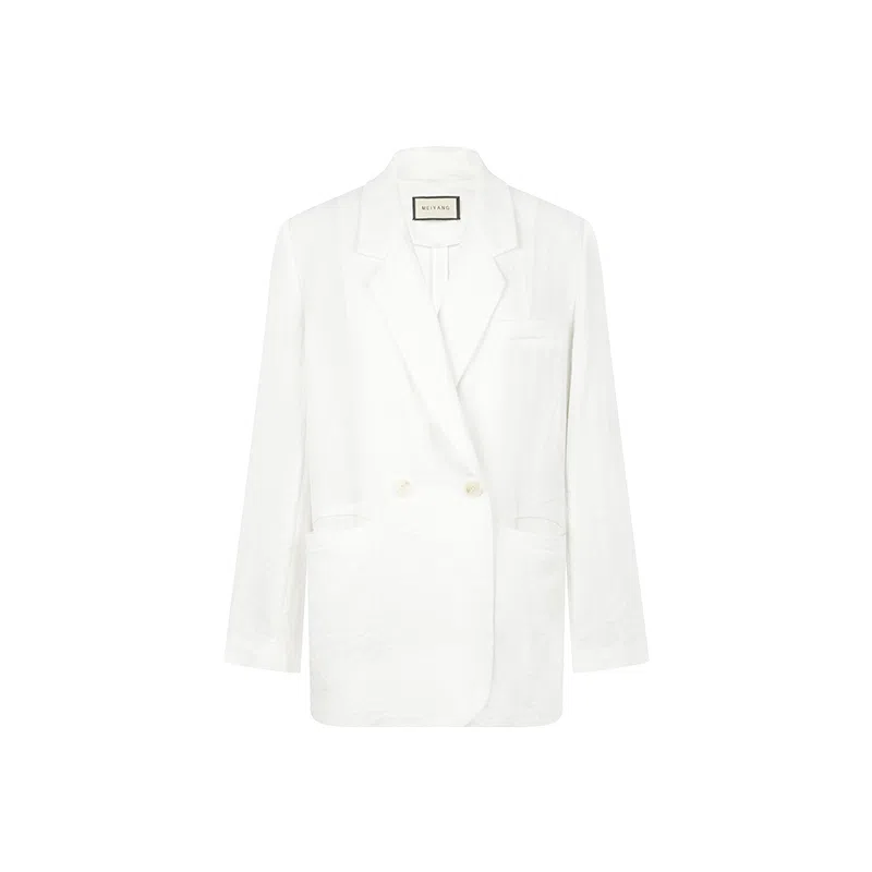 美洋 亚麻休闲度假皱感西装 女款